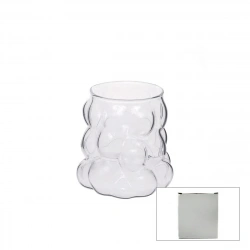 SDR-B6 ( 250ML & KULPSUZ ) ( ÇİFT CİDARLI & ÜZÜM KUPLU ) CAM BARDAK*100=K