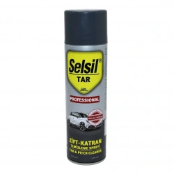 SELSİL TAS-017 TAR ( ZİFT & KATRAN ) TEMİZLEME SPREY 500ML ( KİR & YAĞ )*24