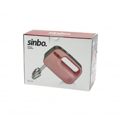 SİNBO SMX-2746 (PEMBE) EL MİKSERİ (ÇELİK (ÇİFTLİ) ÇIRPMA APARATI) (3 KADEME HIZ) (ÇIRPICI ÇIKARTMA DÜĞME & SAKLAMA BÖLME)*12