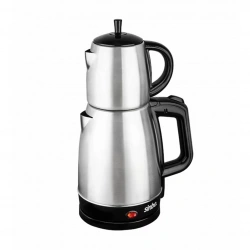 SİNBO STM-5831 ( 2İN1= ÇAYCI & KETTLE ) ( ÇELİK ) ELEKTRİKLİ ÇAY MAKİNESİ ( 1.7LT + 0.7LT ) ( ÇAY SÜZGEÇLİ ) ( 360° DÖNEBİLİR )*4