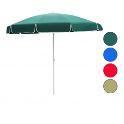 SKYBELT SKY-112 (200CM SAPLI) (ÇAP:180CM) (DÜZ TEK RENKLİ) PLAJ ŞEMSİYESİ (OMUZ ASKI ÇANTALI) (8 TELLİ) (POLYESTER KUMAŞ)*12=K