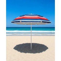 SKYBELT SKY-121 ( 170CM SAPLI ) ( ÇAP: 155CM ) ( DÜZ - KARIŞIK RENK ) PLAJ ŞEMSİYESİ ( 8 TELLİ & FIBERGLASS ) ( POLYESTER KUMAŞ )*24=K