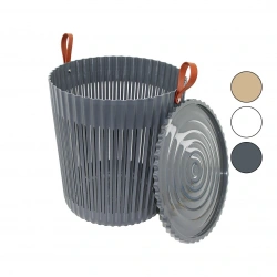 SUNPLAST SD-5513 (KAPAKLI) (YUVARLAK) (33LT) FLEXION ÇOK AMAÇLI (SEPET SEHPA) (RENKLİ PLS.) (SİLİKON KULP) (TBN:28 AĞZ:36CM & D:39CM)*9=K