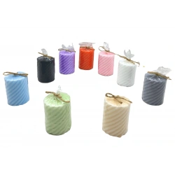 TAKOZ-008 ( BURGU DESENLİ ) ( SİLİNDİR KOKULU ) ( KÖPÜK ) MUM*28=K