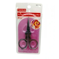 TAKSUN NO-518 KATLANIR KOLAY TAŞINABİLİR SEYAHAT BIYIK BERBER MAKASI*24X30