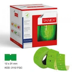 TANEX YEŞİL FİYAT ETİKETİ 12X21MM*24X24