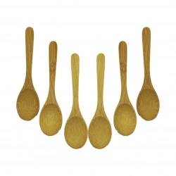 TATA BAMBOO & WOOD DMR-8467 ( 6PCS & OVAL ) AHŞAP BAMBU ( ÇAY KAŞIK ) SETİ*500