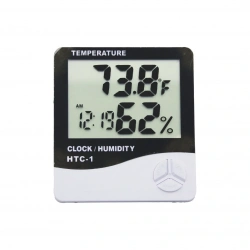 TEMPERATURE OPERATION MANUAL FOR ( HTC-1 )  DİJİTAL SAAT & SICAKLIK & NEM ÖLÇER*150
