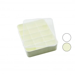 TİMEX TİM-190 ( 15 BÖLMELİ ) ORGANİZER ( PLASTİK=BEYAZ-KREM ) ( ŞEFFAF KAPAKLI ) ( 23 X 30 X 7CM ) ( ÇOK AMAÇLI KULLANIM )*24=K