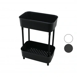 TİMEX TİM-992 ( 2 KATLI ) DÜZENLEYİCİ ORGANİZER ( PLASTİK RAF ÜNİTESİ ) ( 29.5 X 18 X 41.5CM ) ( MUTFAK & BANYO & ÇOK AMAÇLI )*6=K