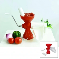 TOMATO JUİCER HC-21 (PLASTİK) ( SÜZGEÇLİ & HAZNELİ ) SALÇA MAKİNESİ (METAL KOLLU) (EV YAPIMI) (FİRESİZ) (PRATİK KULLANIM)*12