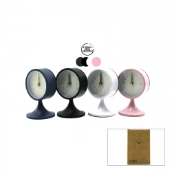 TWIN BELL ALARM CLOCK BGC-5 YUVARLAK MASA ÇALAR SAAT ( METAL KASA RENKLİ ) ( PİLLİ & AYAKLI ) ( ÇAP: 8.5CM )*80