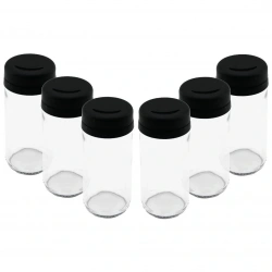 URAS S-00107 KITCHEN BOUTIQUE ( 6PCS ) ( CAM & 225ML ) BAHARATLIK & TUZLUK ( PLASTİK KAPAK )*1