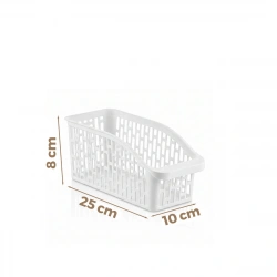 URVE UR-3561 ( 25X10X8CM ) ( BEYAZ ) ( MINI ) ( DÜZENLEYİCİ ) PLASTİK ÇOK AMAÇLI ORGANİZER*60=K