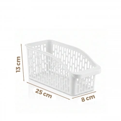 URVE UR-3563 ( 25X13X8CM ) ( BEYAZ ) ( ORTA ) ( DÜZENLEYİCİ ) PLASTİK ÇOK AMAÇLI ORGANİZER*48=K