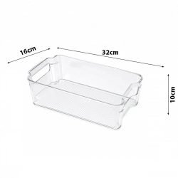 URVE UR-3569 ( 32X16X10CM ) ( ŞEFFAF ) ( DÜZENLEYİCİ ) PLASTİK MİKA MODÜLER ÇOK AMAÇLI ORGANİZER*24=K