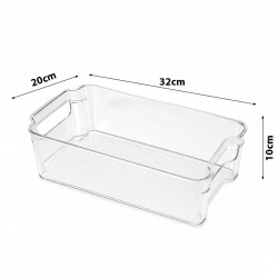 URVE UR-3570 ( 32X20X10CM ) ( ŞEFFAF) ( DÜZENLEYİCİ ) PLASTİK MİKA MODÜLER ÇOK AMAÇLI ORGANİZER*24