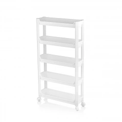 URVE UR-3588 RAFTY ( 5 KATLI ) ( TEKERLEKLİ ) SEPET ORGANİZER DÜZENLEYİCİ  ( RAF ÜNİTESİ ) ( 465X145X850MM )*8
