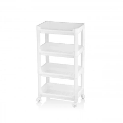 URVE UR-3599 RAFTY GENİŞ ( 4 KATLI ) ( TEKERLEKLİ ) SEPET ORGANİZER DÜZENLEYİCİ ( RAF ÜNİTESİ ) ( 355X220X670MM )*10