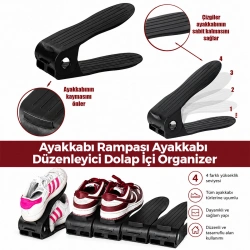 URVE UR-3631 ( 12X25CM) ( SİYAH PLASTİK ) AYAKKABI RAMPASI*6=K