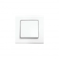 VİKO ( 9140 0001 ) LİNNERA S ANAHTAR ( BEYAZ ) ( ÇERÇEVELİ )*15X10