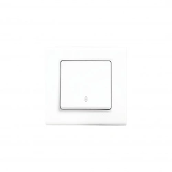 VİKO ( 9140 0004 ) LİNNERA S ( VAVİEN ) TEKLİ ANAHTAR ( BEYAZ ) ( ÇERÇEVELİ )*12X10
