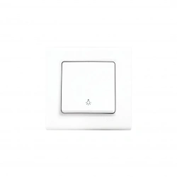 VİKO-91400003 LİNNERA S ( LIGHT ) TEKLİ ANAHTAR ( BEYAZ ) ( ÇERÇEVELİ )*12X10