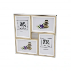 YAKUT-11336 ( 4LÜ & BİRLEŞİK ) (ÇİFT RENK MİX ÇERÇEVE) (AİLE FOTOLUK) AHŞAP ÇERÇEVE (10X15CM=4X6) (29X29CM)*18=K