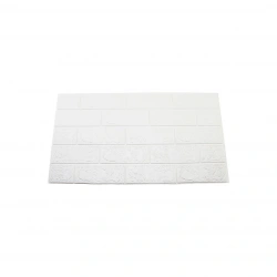 YAKUT-12063 ( KABARTMA & KÖPÜK PANEL ) ( BEYAZ & TUĞLA DESEN ) YAPIŞKANLI DUVAR KAĞIT ( 39X70CM )*10X28