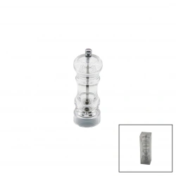 BAROTTİ DMR-8985 ( KÜÇÜK ) ( ŞEFFAF MİKA KRİSTAL PLASTİK ) BAHARAT ÖĞÜTÜCÜ*72