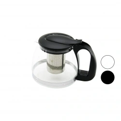 BAROTTİ DMR-8684 ( 700ML ) ( CAM ) DEMLİK ( ÇELİK SÜZGEÇLİ & PLASTİK KULP & KAPAK & KROM ÇERÇEVE )*80