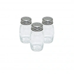 YAKUT-9554 KÜÇÜK ( CAM ) TUZLUK & BAHARATLIK ( METAL KAPAKLI )*24X12