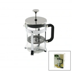 YAKUT-9588 FRECHPRESS ( 600ML ) ( CAM ) BİTKİ SÜZGEÇİ (METAL KAFES & PLASTİK SAPLI) (METAL KAPLAMALI PLS.KAPAK)*24