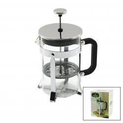 YAKUT-9589 FRECHPRESS ( 800ML ) ( CAM ) BİTKİ SÜZGEÇİ (METAL KAFES & PLASTİK SAPLI) (METAL KAPLAMALI PLS.KAPAK)*24