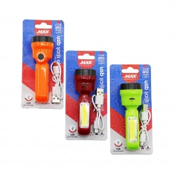 ZMAX ENERGY MAX-3161 ( 2IN1 ) (MİNİ) EL FENERİ (USB ŞARJLI= 400 mAh) (COB LED: 350 LÜMEN & SİDE LED: 700 LÜMEN)*120