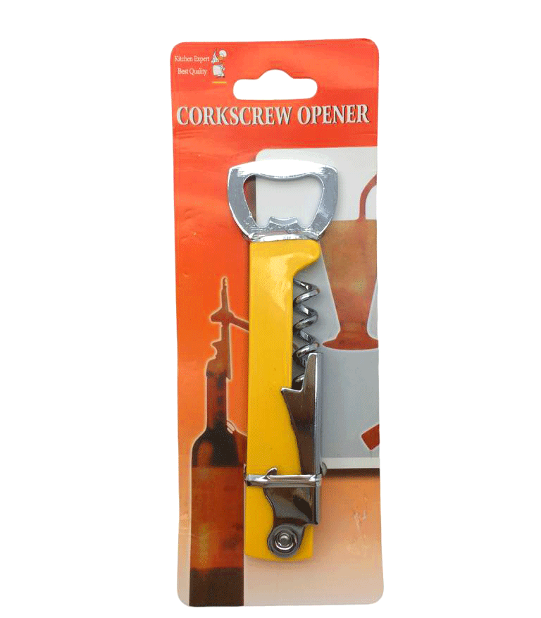 BOTTLE CORKSCREW ( BAYSA 174 ) OPENER-174 ( 3IN1 ) EKO METAL AÇACAK*10X36
