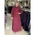 MEVA PLUS JAKAR TENCEL ELBİSE CEKET TAKIM Bordo