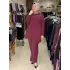 MEVA PLUS TENCEL MODAL TUNİK PANTOLON TAKIM Bordo