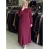 DULE İNCE OYSHO ELBİSE Bordo