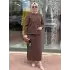 DEFRİNA ÇITÇIT DTYL. ETEKLİ TAKIM KAHVERENGİ