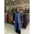 DEFRİNA MALANJLI UZUN YELEK MAVİ
