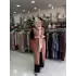 DEFRİNA MALANJLI UZUN YELEK Yavruağzı