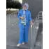 GÖMLEĞİ TAŞLI PANTOLONLU TAKIM SAKS