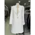 JUKİ BLAZER DÜZ YAKA CEKET BEYAZ