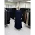 JUKİ EL İŞLEMELİ BONCUK DETAYLI ELBİSE SİYAH