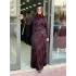 JUKİ SATEN ELBİSE Bordo