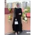 JUKİ TAŞ DETYALI TÜL ABAYA BEYAZ