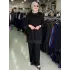 RİBANALI PANTOLONLU TAKIM SİYAH