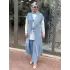 SELAM GİYİM FLAMERY TENCEL PANTOLONLU TAKIM MAVİ