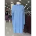 SELAM GİYİM FLAMERY TENCEL TUNİK MAVİ